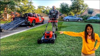 Customers told me to stop mowing so early she works at night | How early is too early?