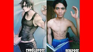 Chrollo Muscle Pose Real Life