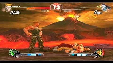 SFIV - Guile (ME) vs Vega and M. Bison (CPU @ Hardest Difficulty) - 5 Rounds - Video 12 - [HQ]