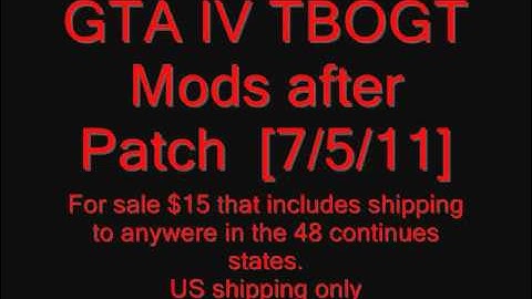 GTA IV Mods after patch [7/5/11] +download link!!!