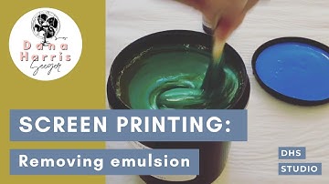 How to remove photo emulsion from silkscreens