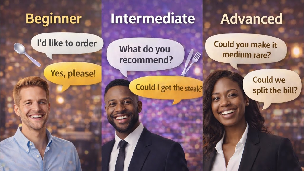 식당 영어회화 75문장 | 초급 중급 고급 레스토랑 영어 반복 듣기