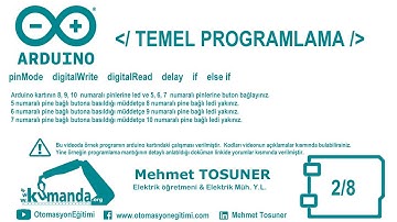 Arduino TEMEL PROGRAMLAMA Örnek – 2/8
