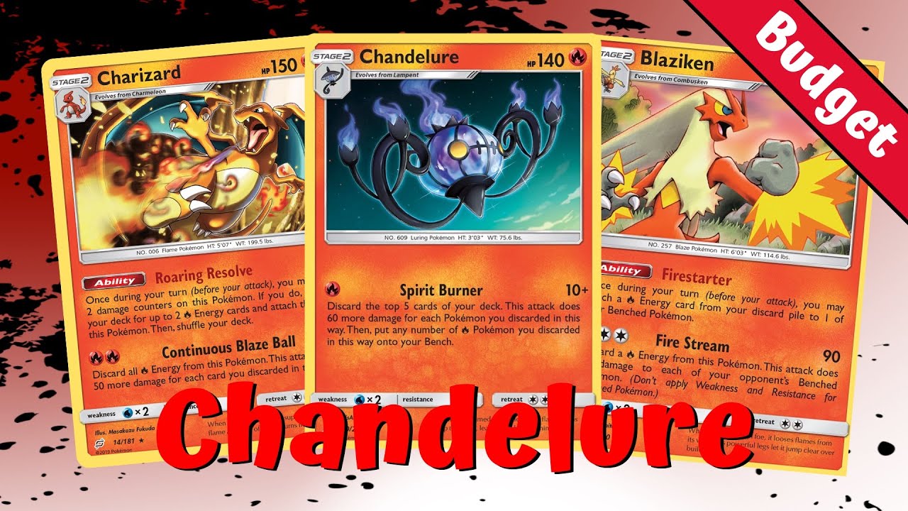 Chandelure Spirit Burner Budget Unified Minds Deck Ptcgo Gameplay