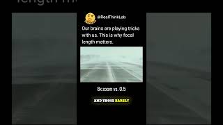 Camera Zoom Breaks Speed Perception