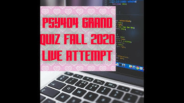 PSY404 Grand Quiz fall 2020 live attempt