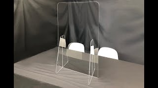 飛沫ガードパネル　縦型　900x600mm