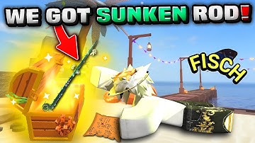 GETTING SUNKEN ROD WITH 20 TREASURE MAPS! | ROBLOX FISCH