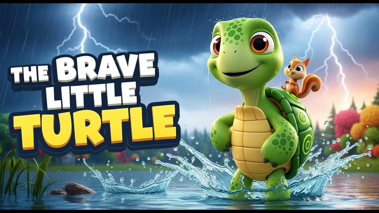 The Brave Little Turtle | Kids Moral Story About Courage | English ...