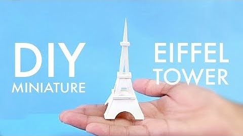 DIY Miniature Eiffel tower from paper // Home decor ideas from miniature
