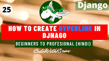 Django Tutorial - How To Create Hyperlink Using URL Tag in Django (Hindi)