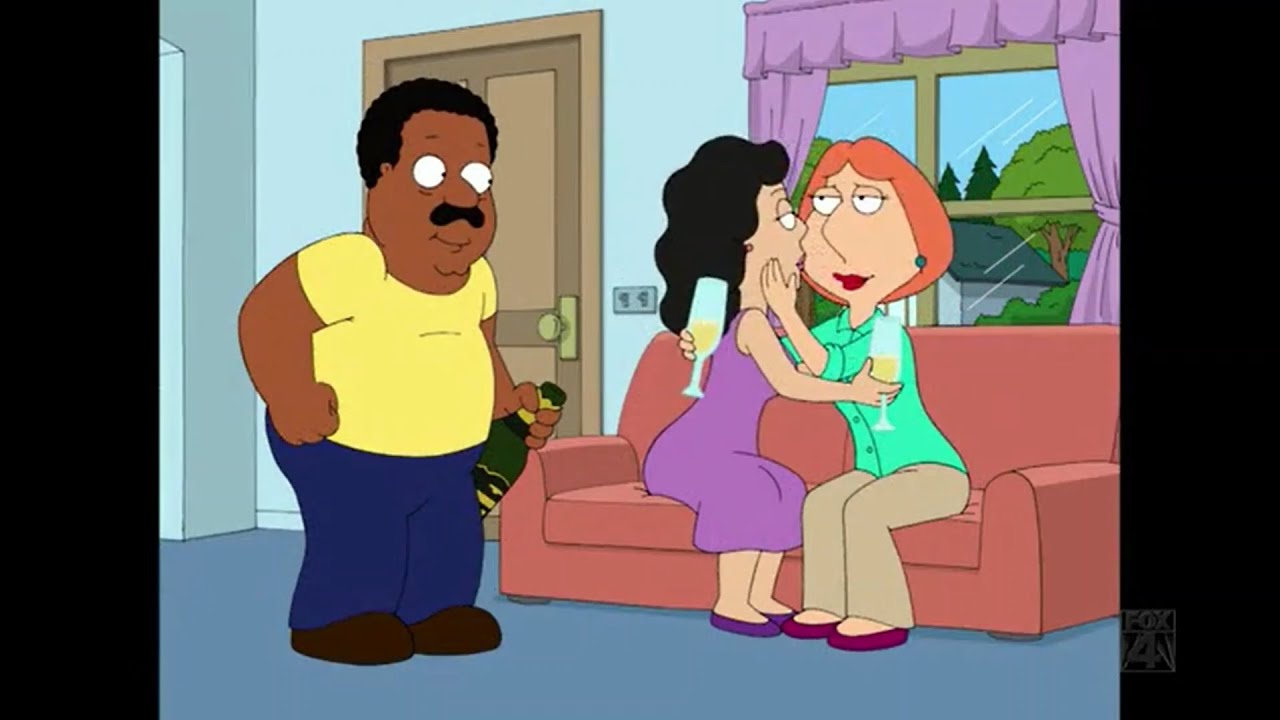 Family Guy but it is Lois being a lesbian