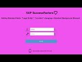 SuccessFactors_Tutorial_11_Adding_standard_fields_Employee_Time_background_element