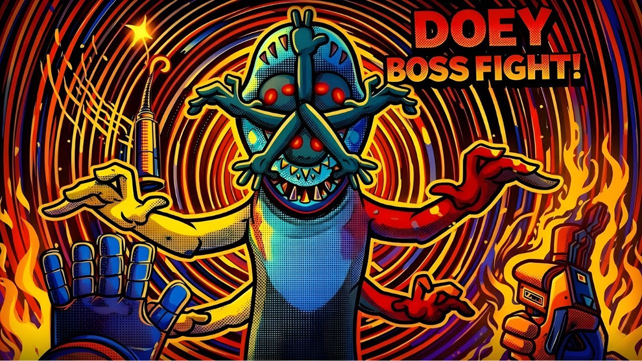 Poppy Playtime Chapter 4 - Doey Boss Fight (No Commentary)