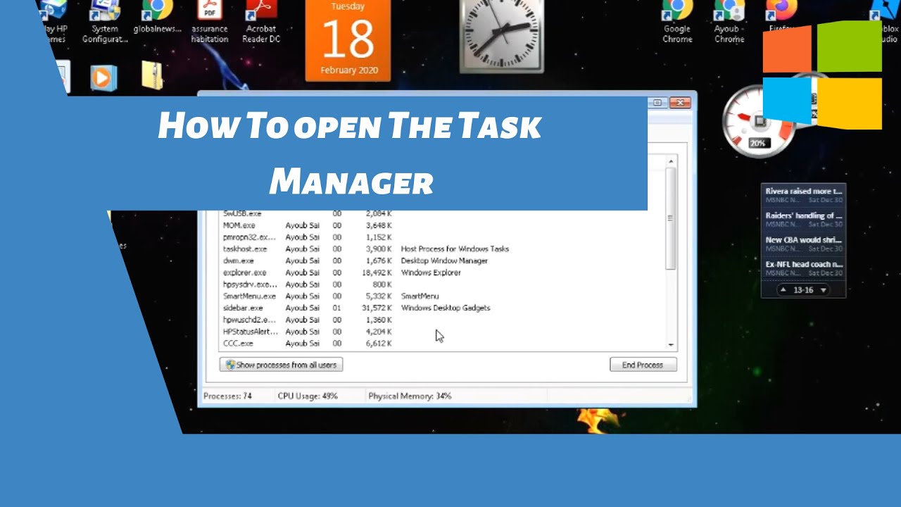 How To open Task Manager 
