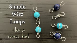 How to make wire wrapped loops/links for a chain! 4 x designs - Bracelet or necklace