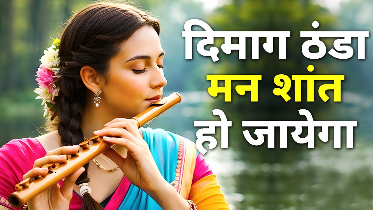 ध्यान और मन को शांत करने वाली बांसुरी ।Mind Relaxing Flute Rain Meditation For Sleep & Stress Relief