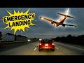 Plane Engine Fails over Highway During Rush Hour