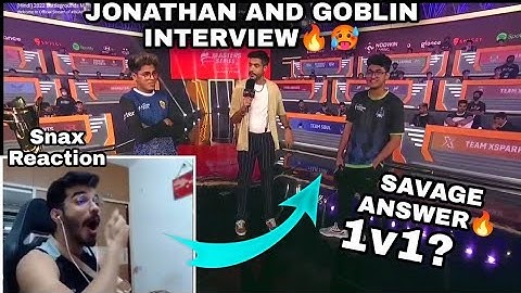 Snax Reaction on Jonathan and Goblin Interview🤣🔥 Savage Answers! Jonathan and Goblin in one frame!