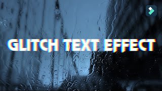 How to Create Glitch Text Effect in Wondershare Filmora X | BAHAUDDIN