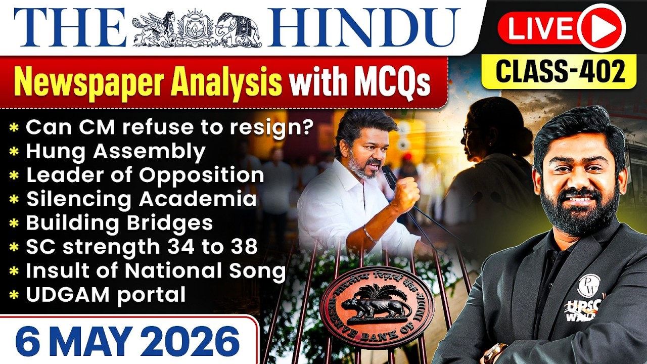 The Hindu Analysis - 6th May | The Hindu Newspaper Today with MCQs ...