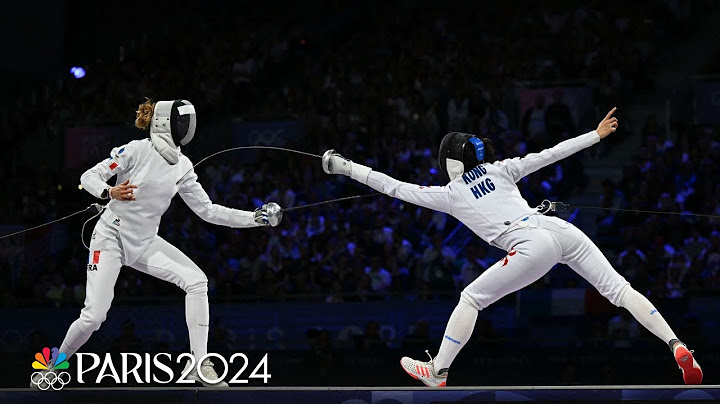 Vivian Kong zdobywa HISTORYCZNY złoty medal w szermierce dla Hongkongu | Igrzyska Olimpijskie w Paryżu | NBC Sports
