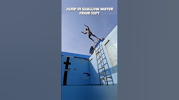 How to Jump Safely into Water From 10ft 🔥 #swimming #safety #dive #diving #swimminglessons