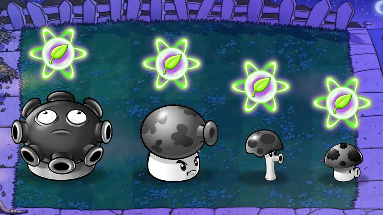 Doom Gloom shroom + Scaredy shroom + Fume shroom Vs Dr Zomboss Plants ...