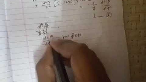 3D Eigen value problems - Hydrogen atom - Part 1b