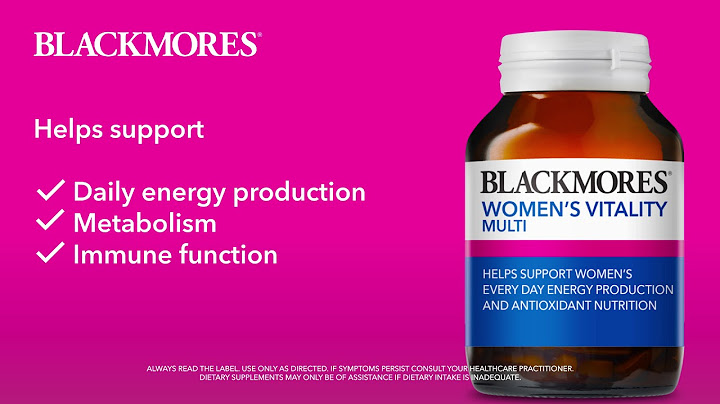 Blackmores multivitamin womens vitality review