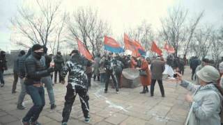 Хулиганы в Киеве пытались восстановить советский союз