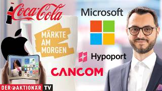 Märkte am Morgen: Anthropic, Apple, Microsoft, Coca-Cola, Cancom, Hypoport