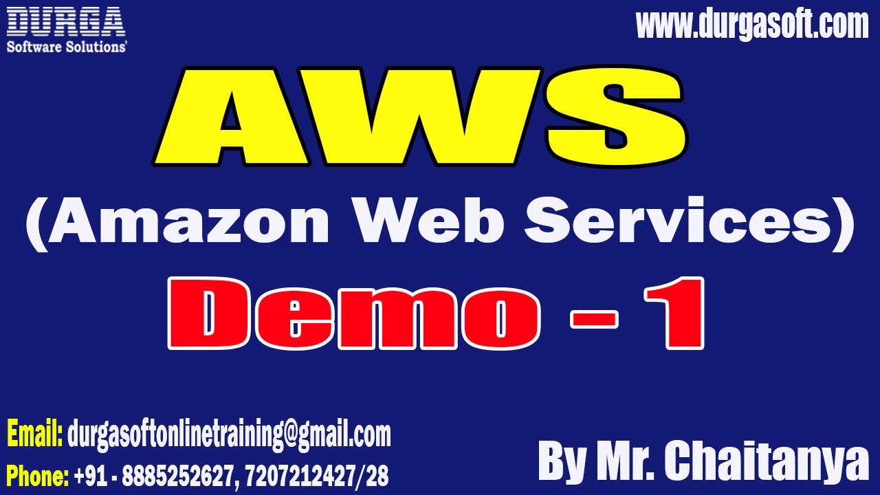 AWS (Amazon Web Services) tutorials || Demo - 1 || by Mr. Chaitanya On 19-01-2026 @6PM (IST)