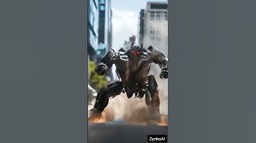 Robot Transforms into Car on the Street | Epic AI Animation Short #shorts #entertainment #animation