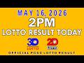 2pm Lotto Result Today May 16 2026 Swertres 3D Lotto Ez2 2D Lotto PCSO