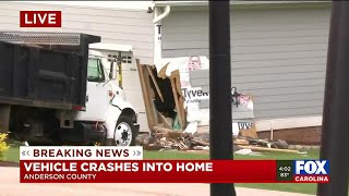 Vehicle crashes into home in Anderson County Driver Cited After Crashing Into Anderson Co Home