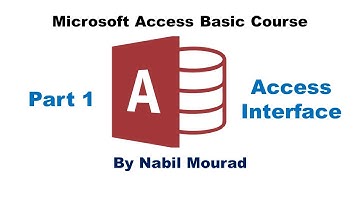 MS Access Interface - Access Basic Course - Part 1 of 9