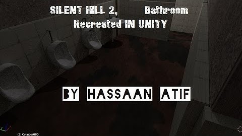 Silent Hill 2, bathrrom recreated in Unity