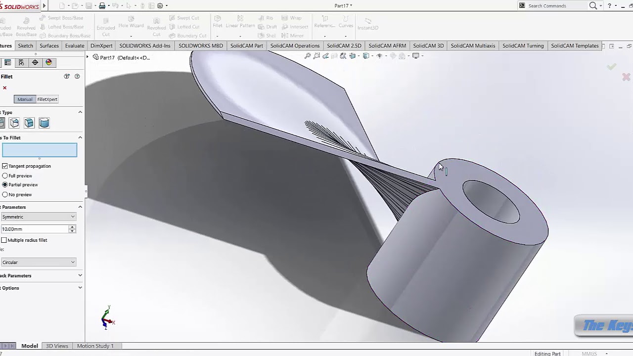fan blade in solidworks with easy way YouTube