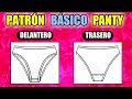 PATRÓN / MOLDE BÁSICO DE PANTY/CALZONES /BRAGAS PARA TRAJE DE BAÑO  BIKINI Y ROPA INTERIOR - MariG