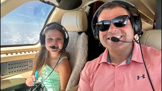 9 Year Old Co-Pilot - Private Jet Dallas to Houston: Beach Trip Part 1