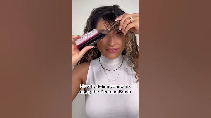 Heatless curls using the Denman Brush.Curly hair t...