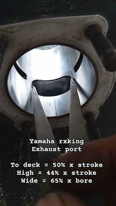 Persentase lubang pembuangan mesin 2 tak 📌 #2tak #yamaha #rxseries #pengetahuan