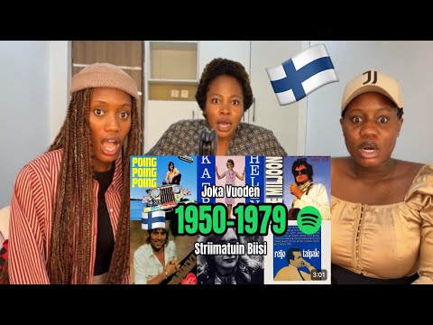 Reaction to 1950-1979 Joka Vuoden Strimatuin Suomenkielinen Biisi Spotifystä