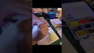 Aquarell Landschaft malen – mein intuitiver Prozess mit Tusche &amp; Farbe
