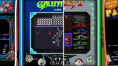 Gauntlet I & II, Realistic Arcade Bezel using The Mega Bezel Shader