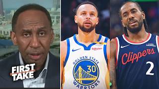 First Take Kawhi Blackmailed Lac - Stephen A. Think Steph Cury & Warriors Will Beat Clippers Today