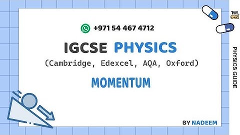 MOMENTUM  l PHYSICS l IGCSE l Science And Math