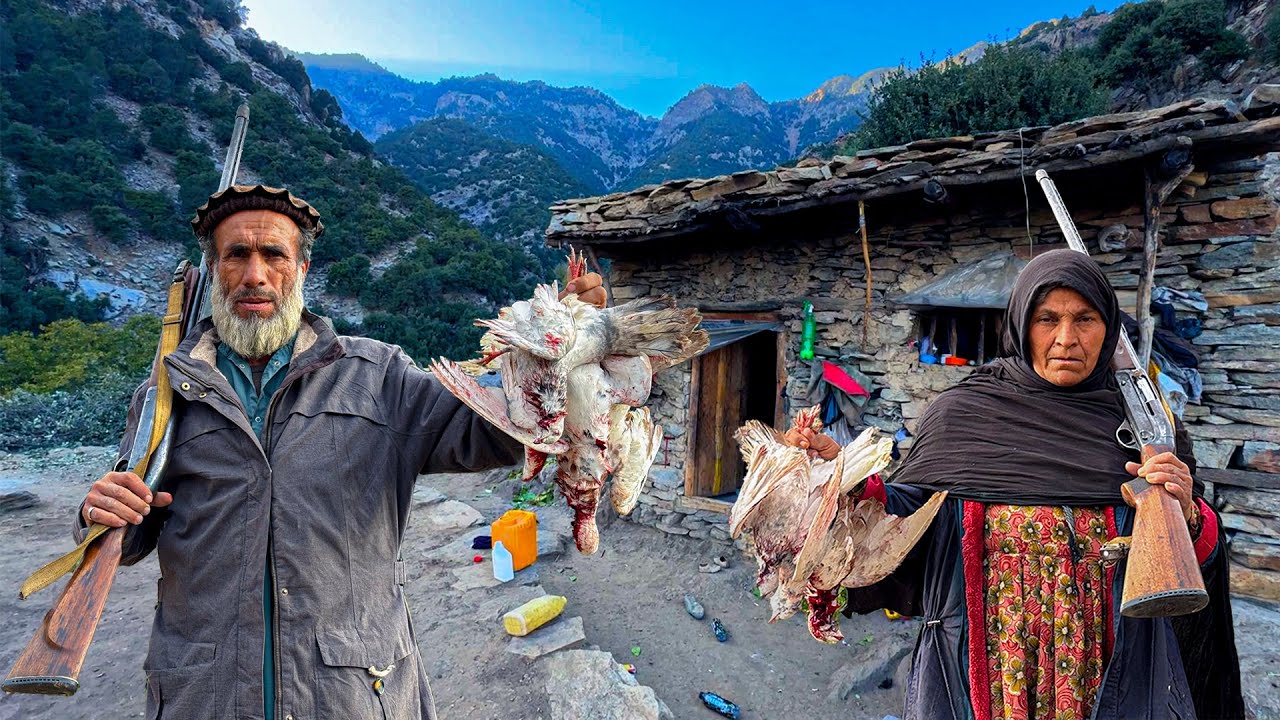 Rustic Mountain Lifestyle in Afghanistan’s Countryside - Daily Life, Hunting & Traditional Cooking 