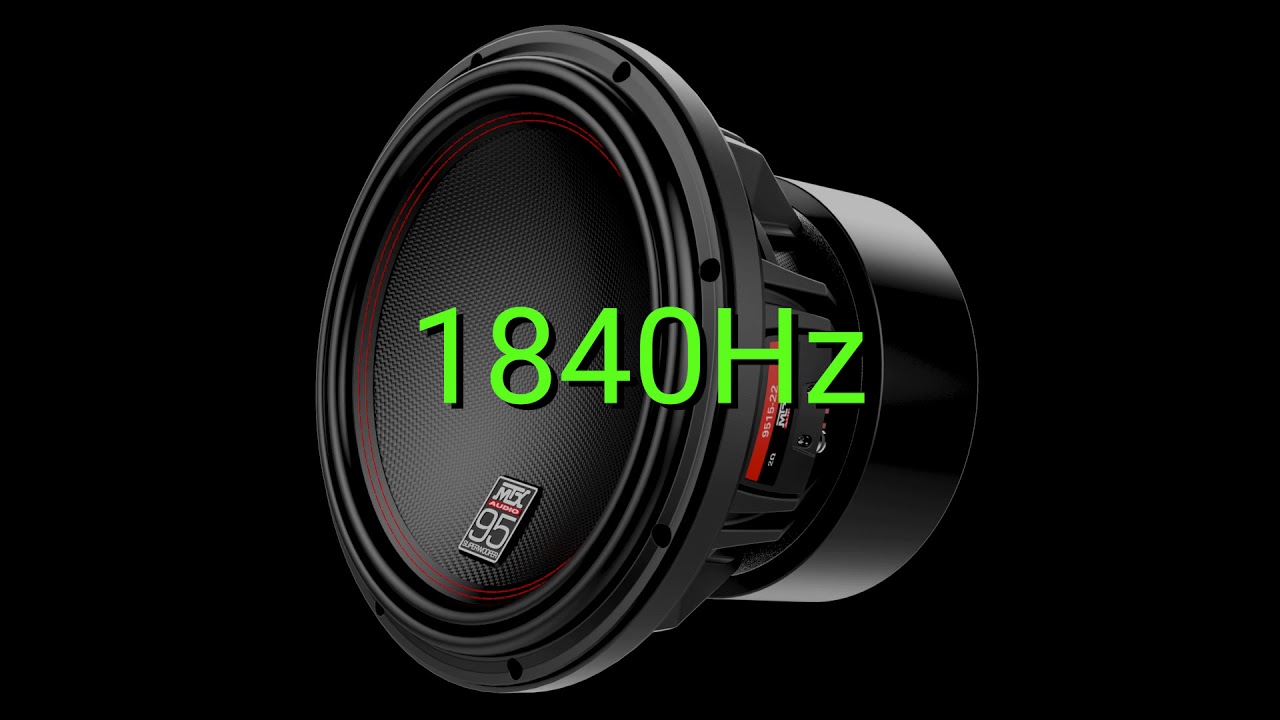Tone frequency 1840Hz. Test your hearing! speakers/headphones/subwoofer